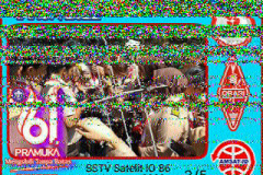 SSTV image received by YD7AKH