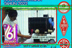 SSTV image received by 9W8VWW